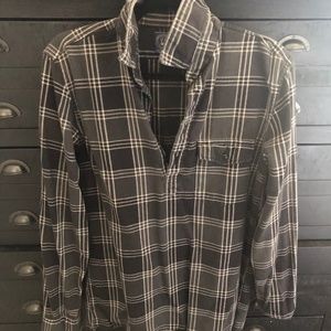 J.Crew Flannel Pop-over Small